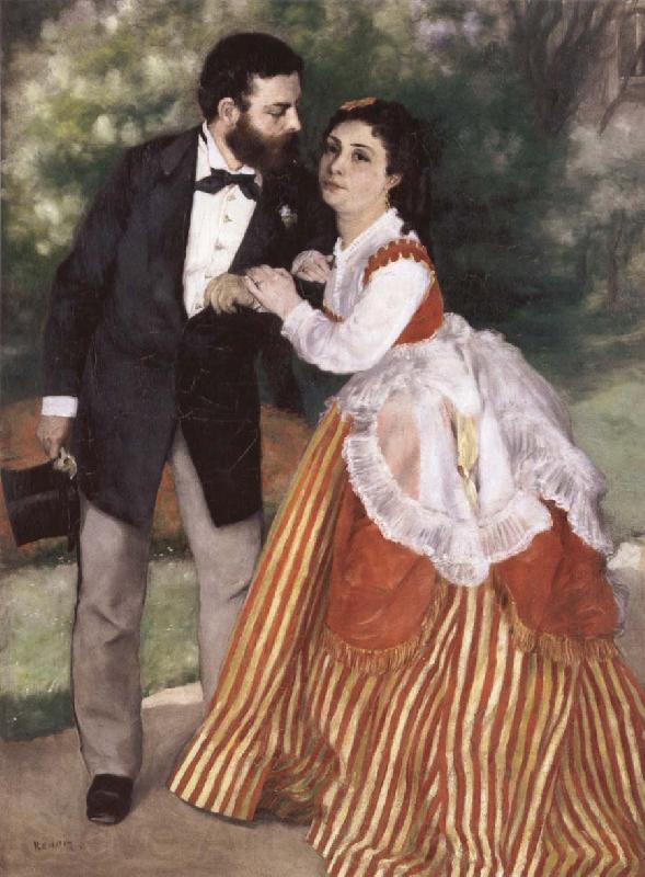 Pierre-Auguste Renoir Alfred Sisley and His wife
